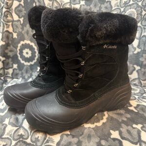 Columbia Black Insulated Snow Boots